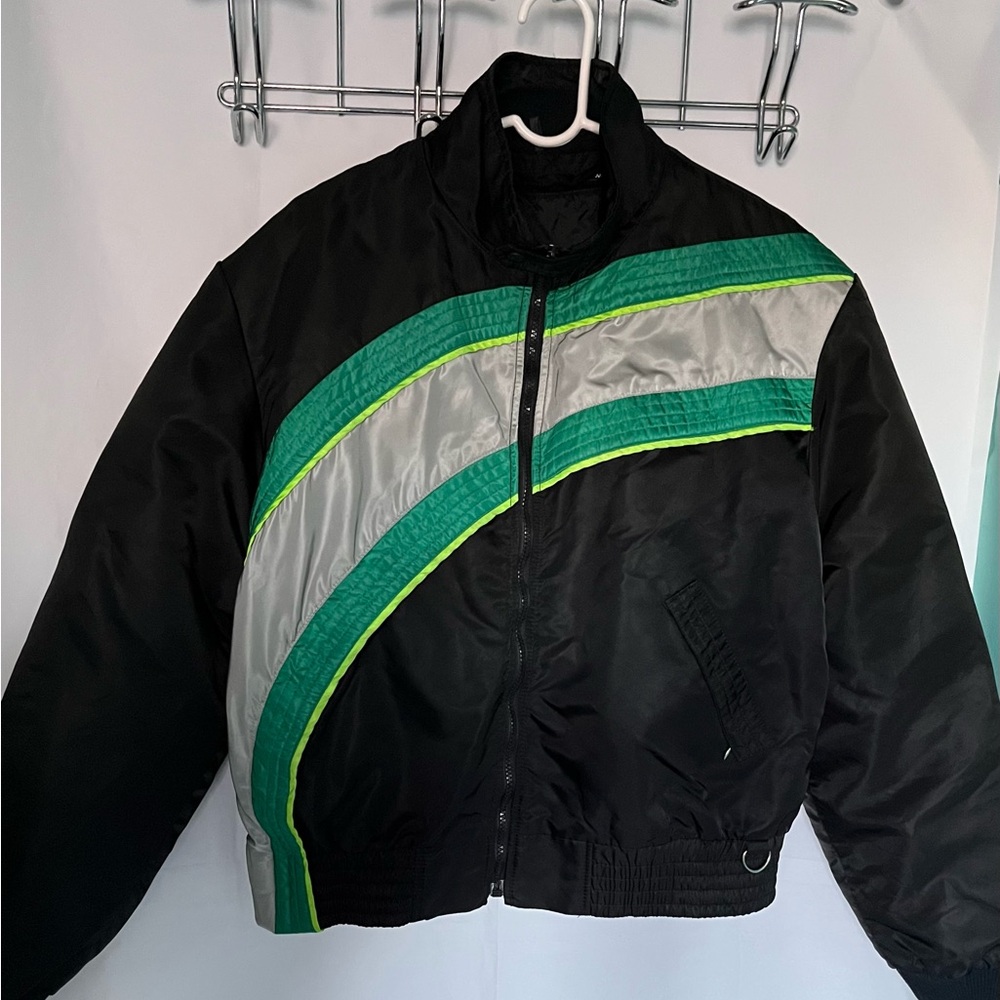 Arcticwear Vintage Snowmobile Jacket Green Black Skidoo Parka Mens Large